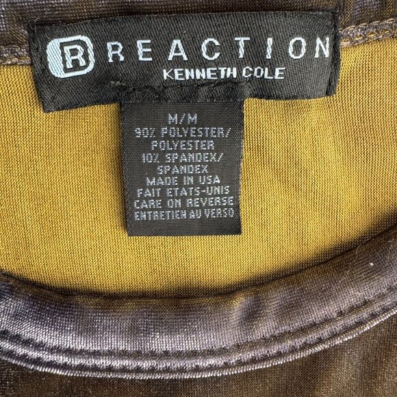 Vintage Kenneth Cole‎ Velvet Shirt womens M Oversized 90s Grunge Fairy Goth Boxy - Picture 3 of 7